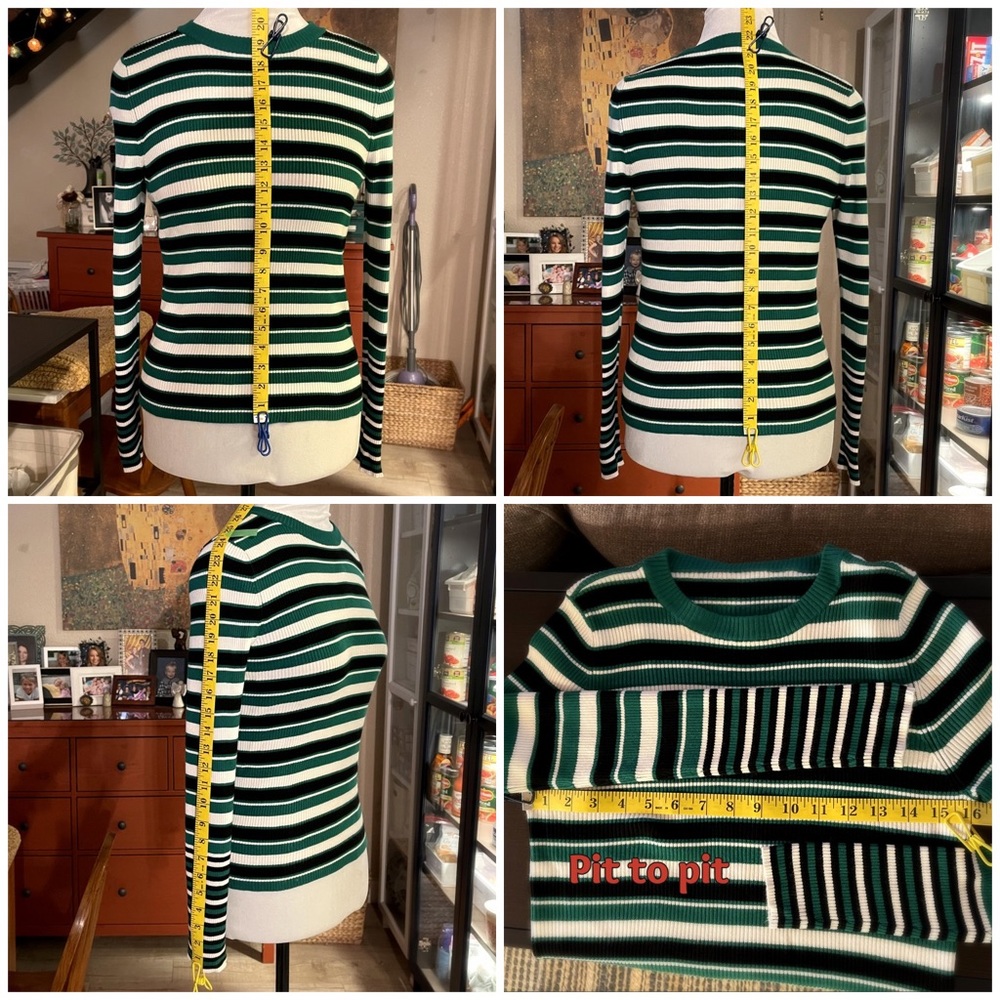 ASOS Multi Striped Ribbed Top - Picture 4 of 4